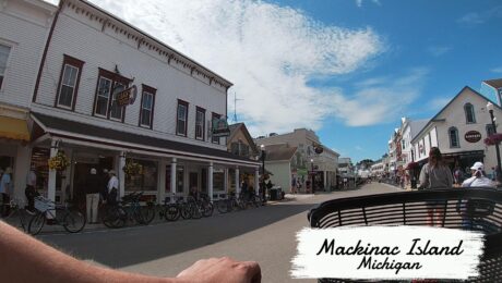 Biking Mackinac Island in Michigan