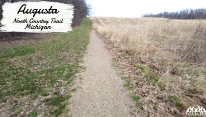 Hiking North Country Trail Section in Augusta Michigan