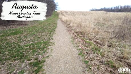 Hiking North Country Trail Section in Augusta Michigan